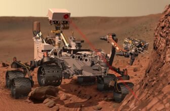 Mars Rover Curiosity on Mars